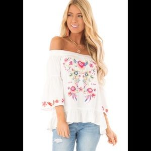 Off shoulder Top with ruffle detail